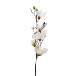 3 stk. Magnolia Blomster i Hvid (H100cm)
