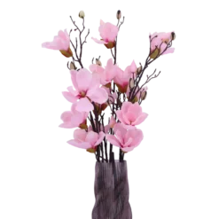 3 stk. Magnolia Blomster i Lyserød (H100cm)