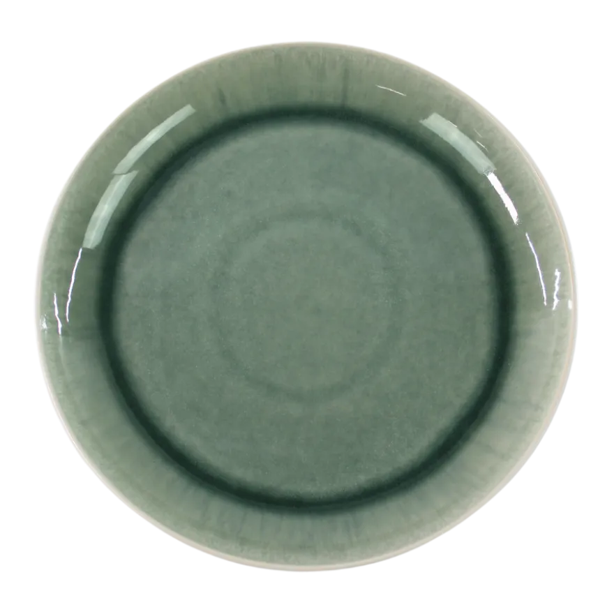 4 stk. Middagstallerkener ASTAm. Løbeglasur i Grøn (Ø26cm)