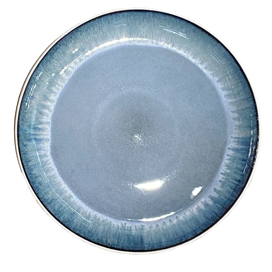 4 stk. Middagstallerkener ASTA m. Løbeglasur i Blå (Ø26cm)