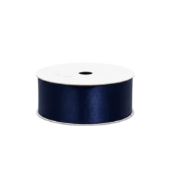 5 stk. Satinbånd i Navy (9m)