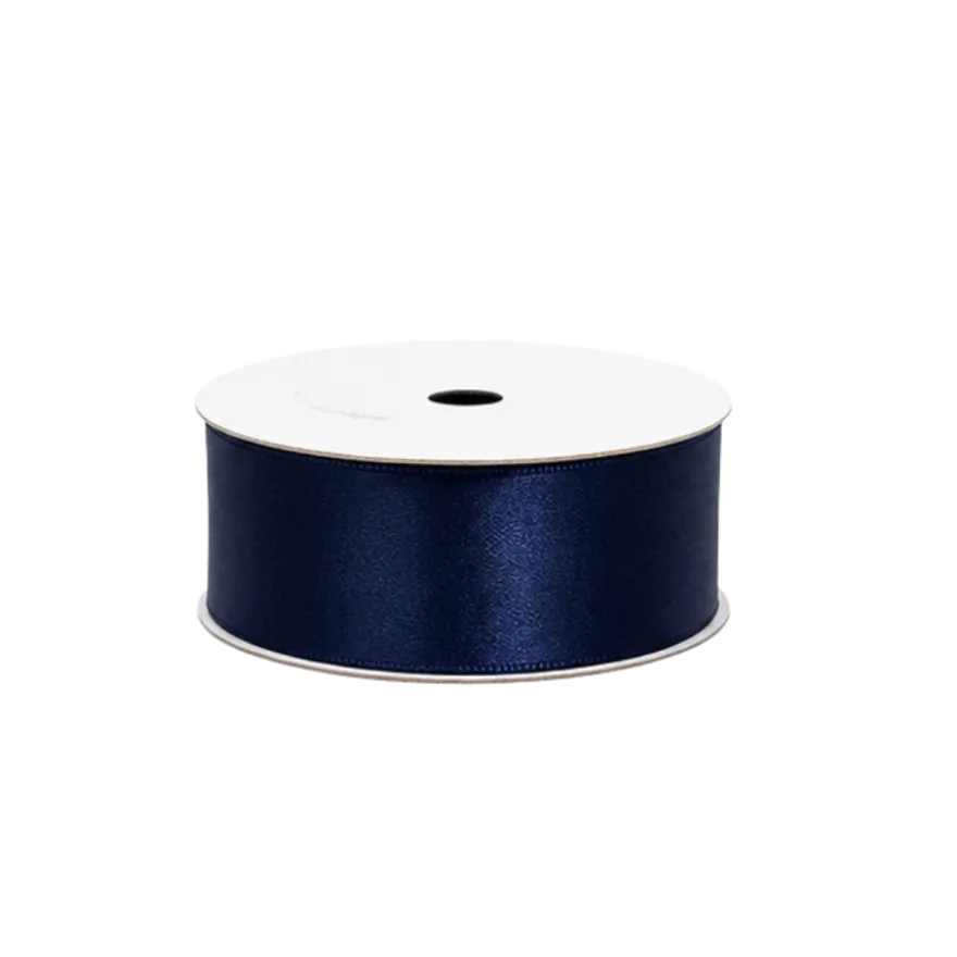 5 stk. Satinbånd i Navy (9m)