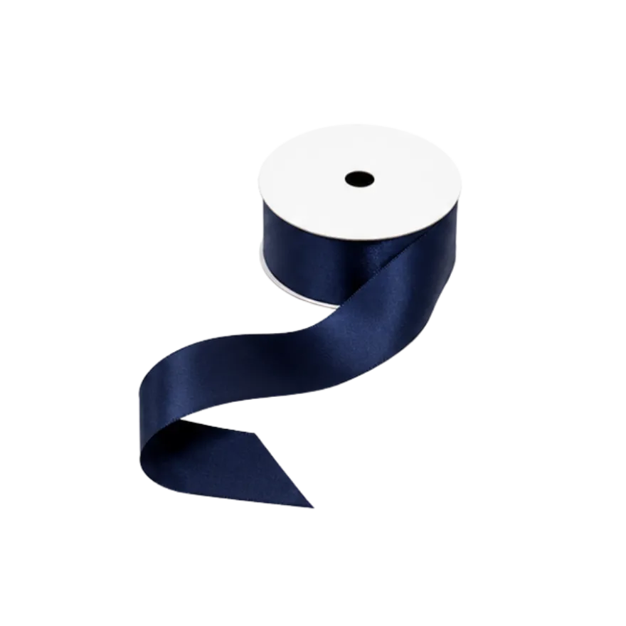 5 stk. Satinbånd i Navy (9m)