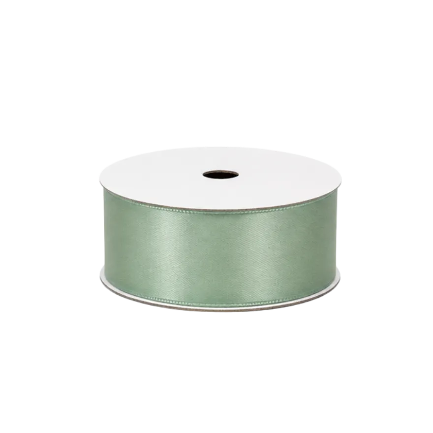 5 stk. Satinbånd i Sage Green (9m)