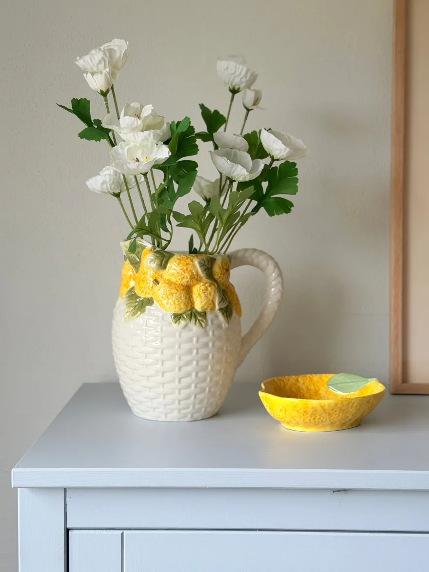 3 stk. Valmueblomster i Hvid (H40cm)