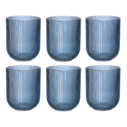 6 stk. Vandglas MEYA i Blå (270ml)