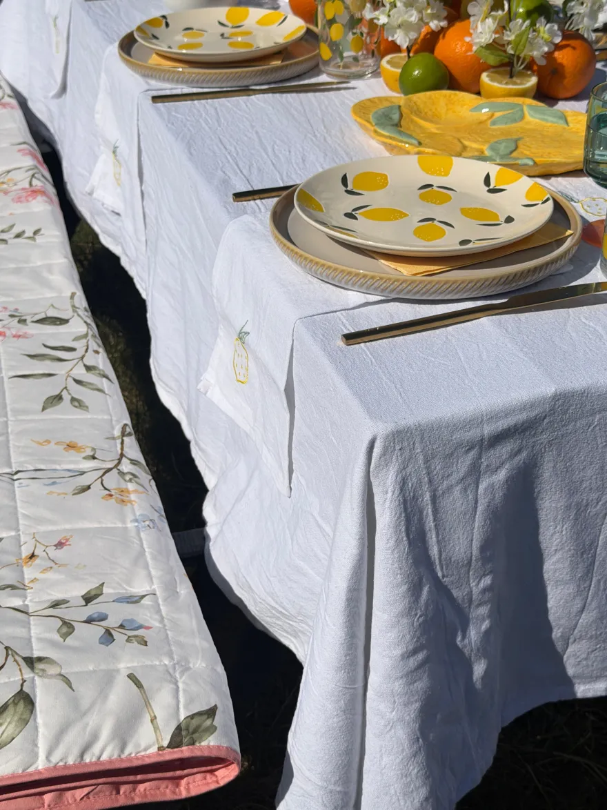 Tallerken GALA m. Citron Design i Gul (Ø22cm)
