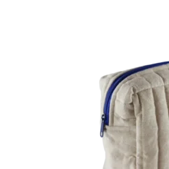Toilettaske EASON m. Beige og Camel Stribe i Stor (27x10x20cm)