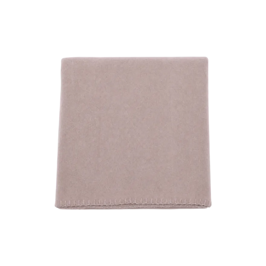 Tæppe Fleece i Taupe (125x150cm)