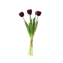 Tulipaner Buket i Lilla (H40cm)