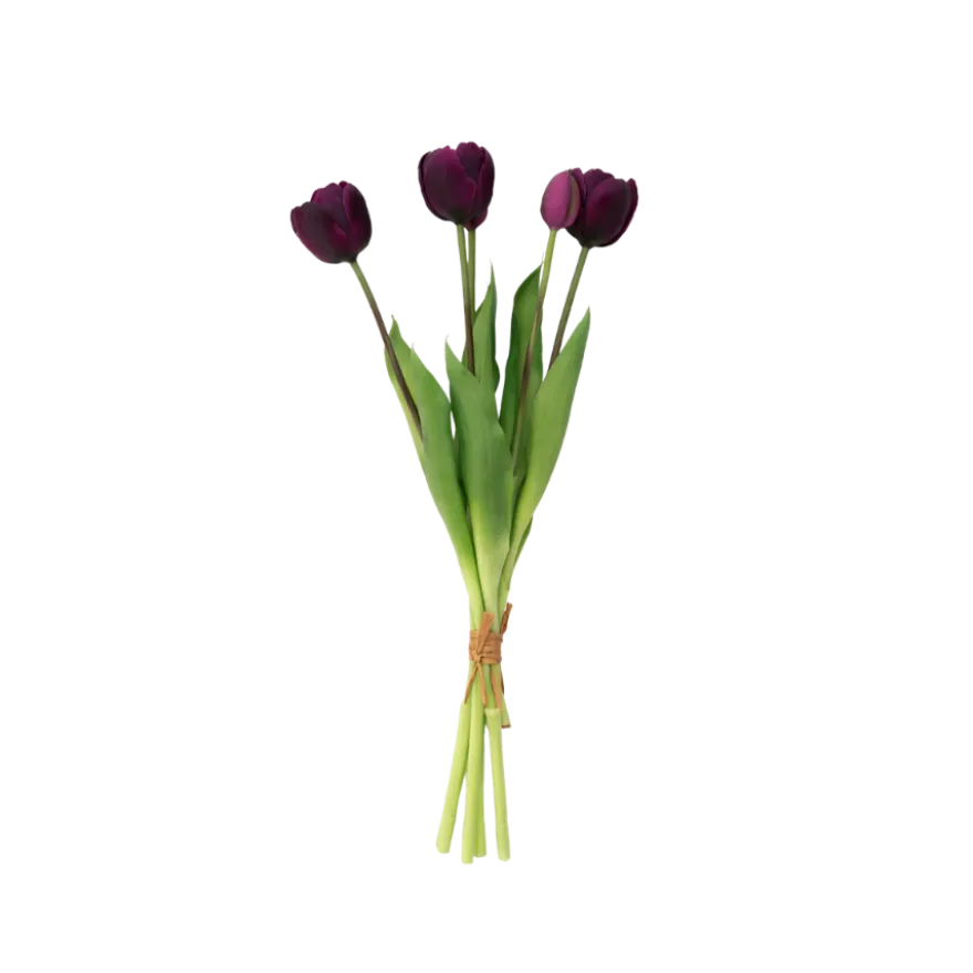 Tulipaner Buket i Lilla (H40cm)