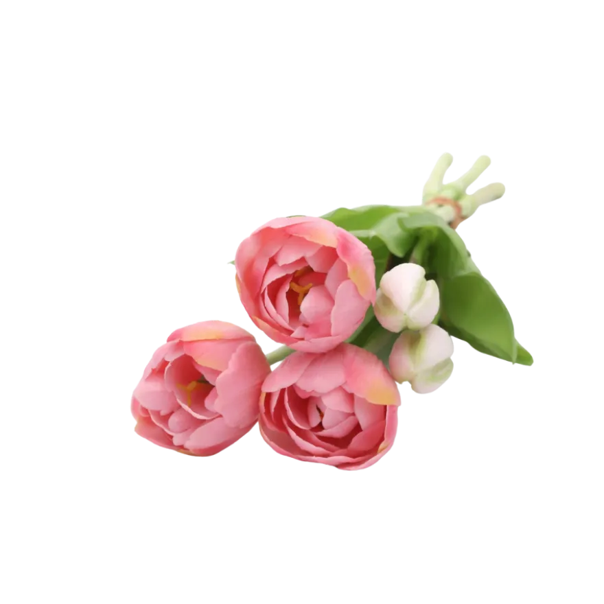 Tulipaner Buket i Lyserød (H40cm)