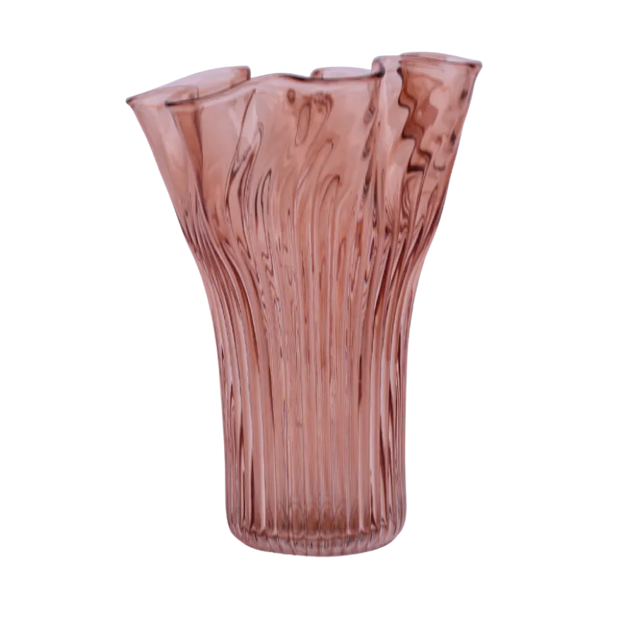 Vase EDELYN i Glas (19,5x25,5cm)