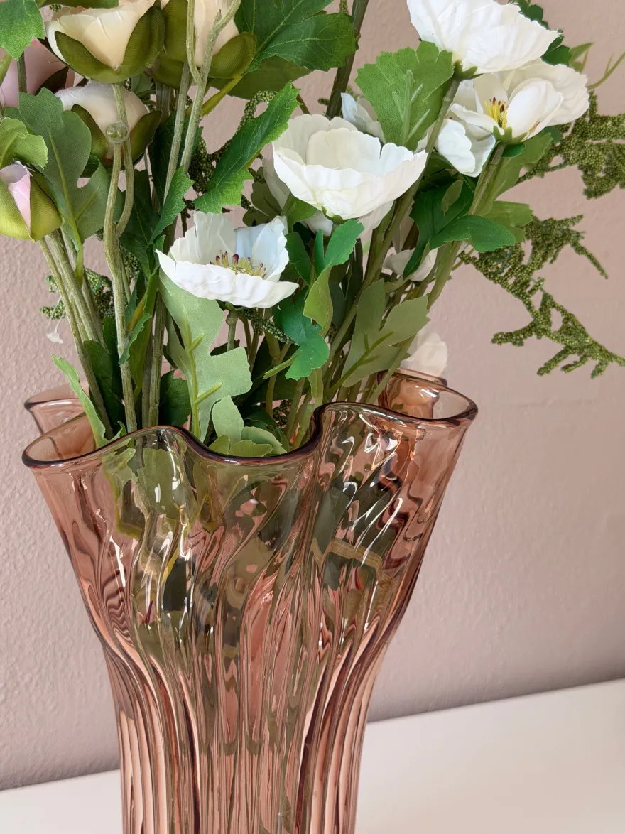 Vase EDELYN i Glas (19,5x25,5cm)