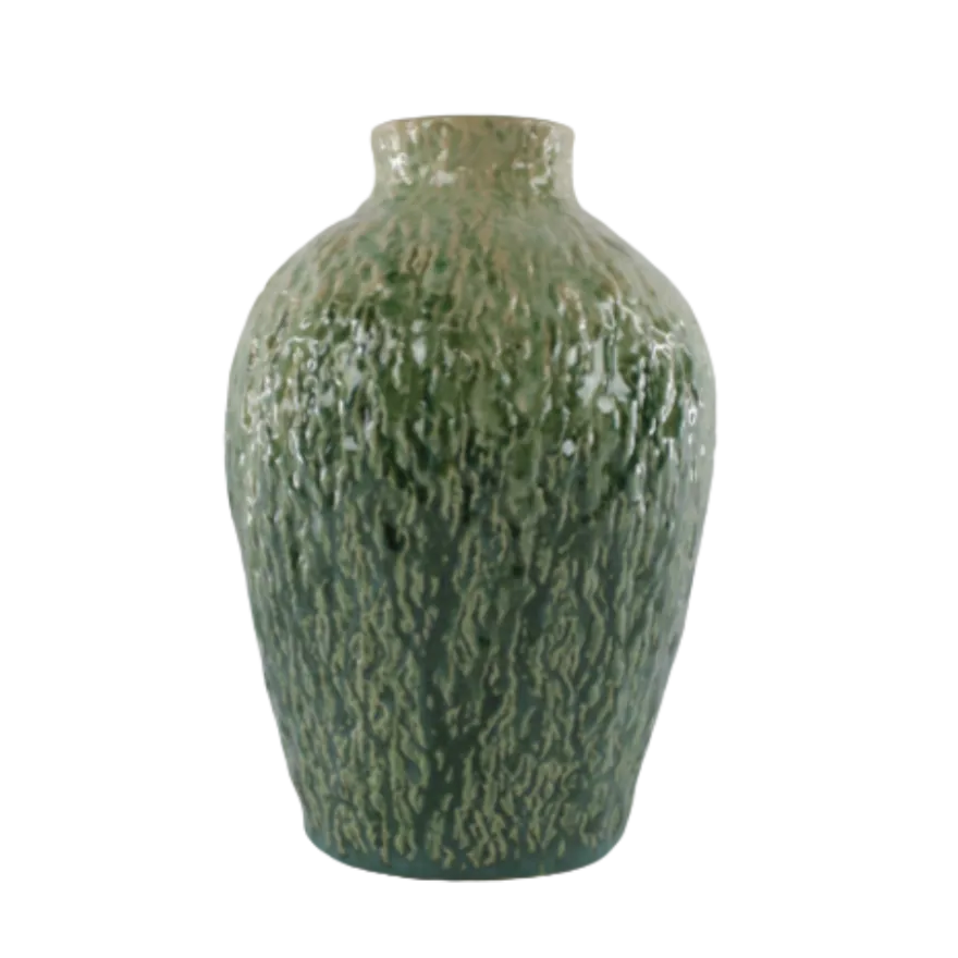 Vase FLOREN i Grøn (Ø17x25 cm)