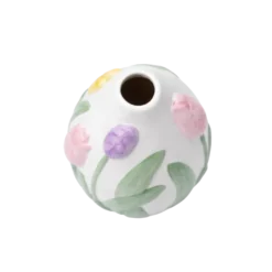 Vase GALIN m. Blomst (13x13,5x18,5cm)