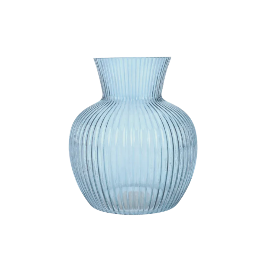 Vase Glas BEO i Blå (Ø17,5x20,5cm)