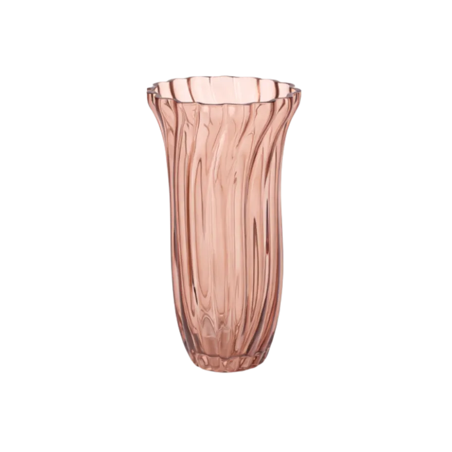 Vase Glas EDELLE i Amber (Ø13,5x25,5cm)