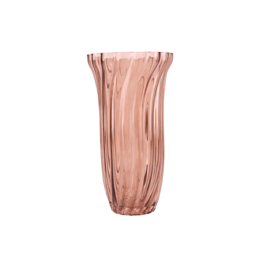 Vase Glas EDELLE i Amber (Ø13,5x25,5cm)