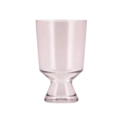 Villa Collection Vase Drum Glas i Lyserød (12x19,5cm)