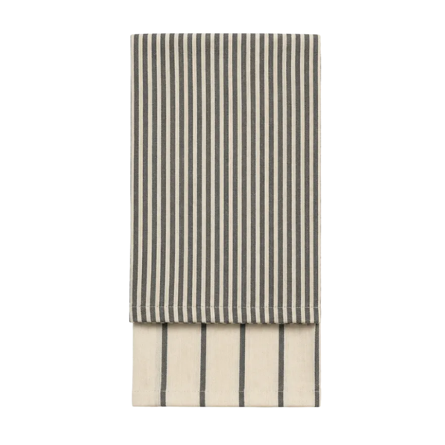 Viskestykke CORFITZ i Striber Beige/Grå 2-pak (50x70cm)